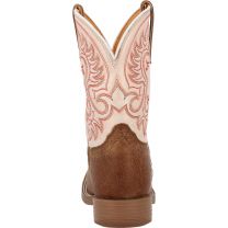Durango Big Kids' Shyloh Western Boot, Honey Tan And Metallic Peach, Size 4(M)