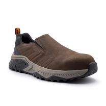 Avenger Women's Summit Trail Composite Toe ESD Slip Resistant Slip-On Work Shoe Dark Brown - A8844
