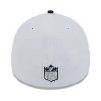 New Era Men's White/Black Las Vegas Raiders 2023 Sideline 39THIRTY Flex Hat