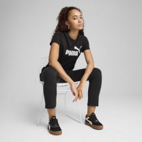 PUMA Women's Essentials Logo T-Shirt (Available in Plus Sizes), Black AH25, 2X