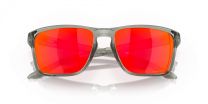 Oakley Men's Oo9448 Sylas Rectangular Sunglasses, Grey Ink/Prizm Ruby, 57 mm