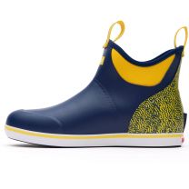 Xtratuf Men's Tailgate 6 in Ankle Deck Boot, Blue Navy Yellow, Size 4(M)