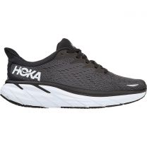 HOKA Women's Clifton 8 Wide Black/White - 1121375-BWHT