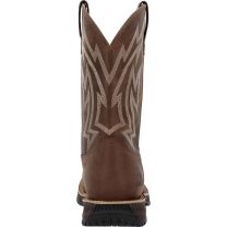 ROCKY Ride LTE Carbon Toe Western Boots, Brown, Size 7(W)
