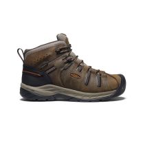 KEEN Utility Men's Flint II Mid Soft Toe Waterproof Work Boot Black Olive/Brindle - 1025613