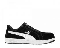 PUMA Safety Men's Iconic Low Composite Toe EH Work Shoes Black Suede - 640015