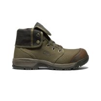 KEEN Utility Men's Roswell Mid Composite Toe Canvas Work Boots Military Olive/Black Olive - 1026364