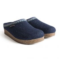 HAFLINGER Womens Grizzly Zig Zag Captains Blue - 711053-79