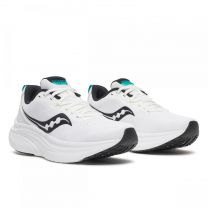 Saucony Men's Lancer Run Sneaker, White/Black, 12.5
