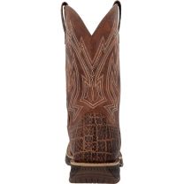 ROCKY Ride LTE Carbon Toe Western Boots, Brown, Size 14(M)