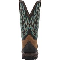 ROCKY Ironhawk Composite Toe Western Boot, Black And Brown, Size 13(W)