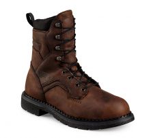Red Wing Men's 8" SuperSole® Steel Toe Internal Metatarsal Guard Waterproof Work Boot Brown - 4435