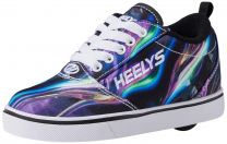 HEELYS Girl's Pro 20 Prints (Little Kid/Big Kid/Adult) Black/Multi/Galaxy 7 Big Kid (Women's 8)