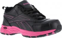 Reebok Work Women's Ateron Steel Toe Performance Cross Trainer Work Shoe Black/Pink - RB482