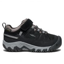 KEEN Unisex Little Kid's Targhee IV Low Waterproof Hiking Shoe Black/Steel Grey - 1029615