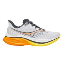 Saucony Men's Endorphin Speed 5 Running Shoe, White/Fuego,