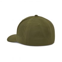 Fox Racing Men's Non Stop Tech Flexfit Hat, Olive Green, Small/Medium