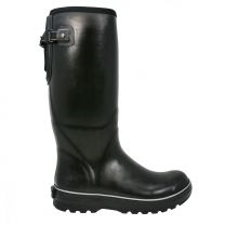 Dryshod Men's Mudslinger Gusset Premium Rubber Farm Boots Black/Grey - MDG-MH-BK