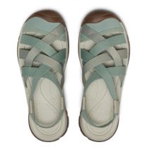 KEEN Women's Whisper Lattice Closed Toe Durable Adjustable Toe Protection Breathable Sandals, Lily Pad/Plaza Taupe, 8