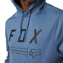 Fox Racing Men's Standard Non Stop Pullover Fleece Hoodie, Dark Slate, Small