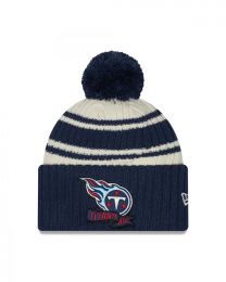 New Era Tennessee Titans NFL 2022 Sideline Sport Knit Chrome White Blue Beanie - One-Size