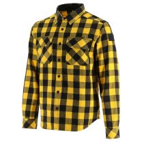 Caterpillar Workwear Men's Buffalo Check Flannel Overshirt Yellow/Black - 1610031-12913