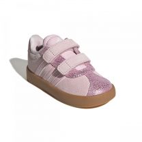 Adidas Unisex-Child VL Court 3.0 Hook & Loop, Clear Pink/Clear Pink/Gum, 6.5 Toddler