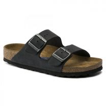 BIRKENSTOCK Unisex Arizona Soft Footbed Black Oiled Leather (narrow width) - 0752483