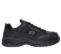 SKECHERS WORK Men's Work Relaxed Fit: Soft Stride Grinnel Composite Toe Work Shoe Black - 77013-BLK