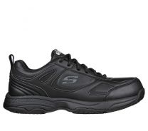 SKECHERS WORK Women's Relaxed Fit Dighton - Bricelyn Soft Toe Slip Resistant Work Shoe Black - 77200/BLK