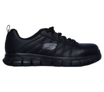 SKECHERS WORK Women's Sure Track - Martley Steel Toe Work Shoes Black - 77242-BLK