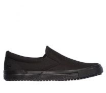 SKECHERS WORK Men's Relaxed Fit: Sudler - Dedham SR Soft Toe Slip Resistant Work Shoe Black - 77500/BLK