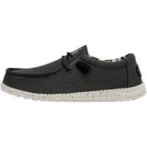 HEY DUDE Shoes Men's Wally Stretch Canvas Heathered Black - 40022-001