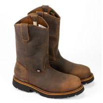 Thorogood Men's 11" American Heritage Wellington MAXWear 90™ Steel Toe Work Boot Brown Trail Crazyhorse Leather - 804-3310