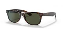 Ray-Ban Unisex New Wayfarer Classic Sunglasses Havana Tortoise Shell Frames with Blue/Green Gradient Lenses - RB2132 52 mm