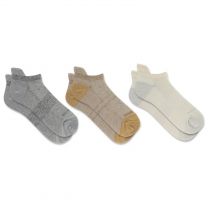 Merrell Unisex Trekker Outdoor Low Cut Tab Sock 3 Pair Pack, Tan Assorted, M/L