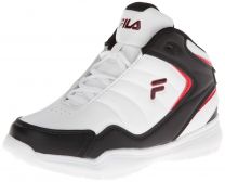 FILA Unisex Kids' Breakaway 4 Basketball Shoe White/Black/Red - BREAKAWAY4-K