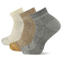 Merrell Unisex Trekker Outdoor Quarter Socks Tan Assorted (3 pairs) - MEA33505Q3B2001-ASST
