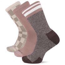 Merrell Unisex Camper Everyday Wool Crew Socks Light Assorted (3 pair) - MEA33825C3U2001-LTAST