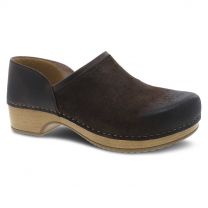 Dansko Women's Brenna Chocolate Burnished Suede - 9431451600