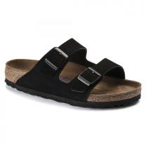 BIRKENSTOCK Unisex Arizona Soft Footbed Black Suede (regular width) - 0951321