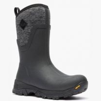 Muck Boot Company Women's Arctic Ice Mid Boot + Vibram Arctic Grip A.T. Black/Jersey Heather - ASVMA100