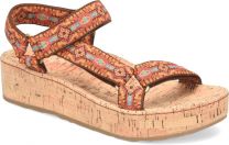 Born Women's Sirena Sandal Orange Multicolor Fabric - BR0035465