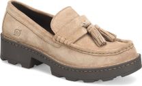 Born Women's Capri Tassel Loafer Taupe Suede - BR0050155