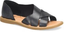 Borrn Women's Ithica Sandal Nero (black) Full Grain Leather - BR0054903