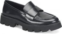Born Women's Sigge Loafer Black Brush-Off Leather - BR0077000