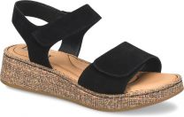 Born Women's Cabanas Sandal Black Suede - BR0083409