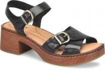 Born Women's Bella Sandals Black Leather - BR0085403