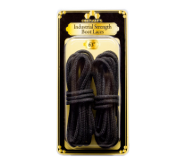 Obenauf's Industrial Strength Boot Laces Black Waxed Round - 72 Inch (1 pair) - 1110-72