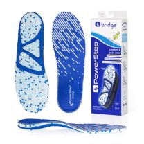 PowerStep Unisex Bridge Adaptable Arch Supporting Insoles with Energize Foam Blue - 5500-01